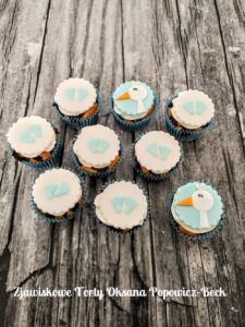 babeczki na baby shower