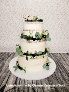 rustykalny tort weselny Barninek